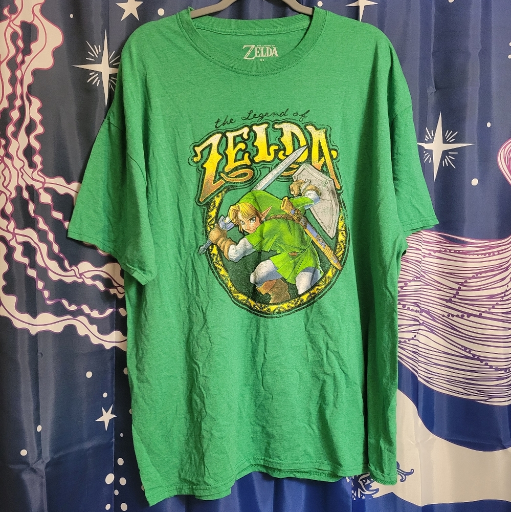 Bright Green & Yellow LOZ LINK T-Shirt